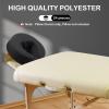 24 Pcs Face Cradle Covers for Massage Table Microfiber Reusable Soft Thicker Massage Table Head Rest Covers Bulk Oil Proof Headrest Cradle Sheets for Spa Beauty Salons (Black) view 2