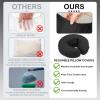 24 Pcs Face Cradle Covers for Massage Table Microfiber Reusable Soft Thicker Massage Table Head Rest Covers Bulk Oil Proof Headrest Cradle Sheets for Spa Beauty Salons (Black) view 4