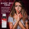 Halloween Fake Blood Washable, Realistic Effects Fake Blood for Scar Wound and Clothes,Easy Dry Flow Fake Blood for Eyes Drips Nose Bleeds, for Cosplay SFX Zombie Vampire Special Effects,Dark view 2