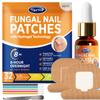 Toenail Fungus Treatment Extra Strength - Nail Fungus Treatment For Toenail Extra Strength - Nighttime Nail Patches & Nail Treatment Liquid Set (32patches+15ml) view 1