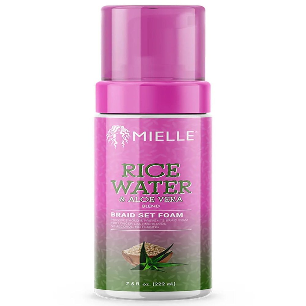 Mielle Rice Water & Aloe Vera Blend Braid Set Foam 7.5 FL Oz (Pack of 2)