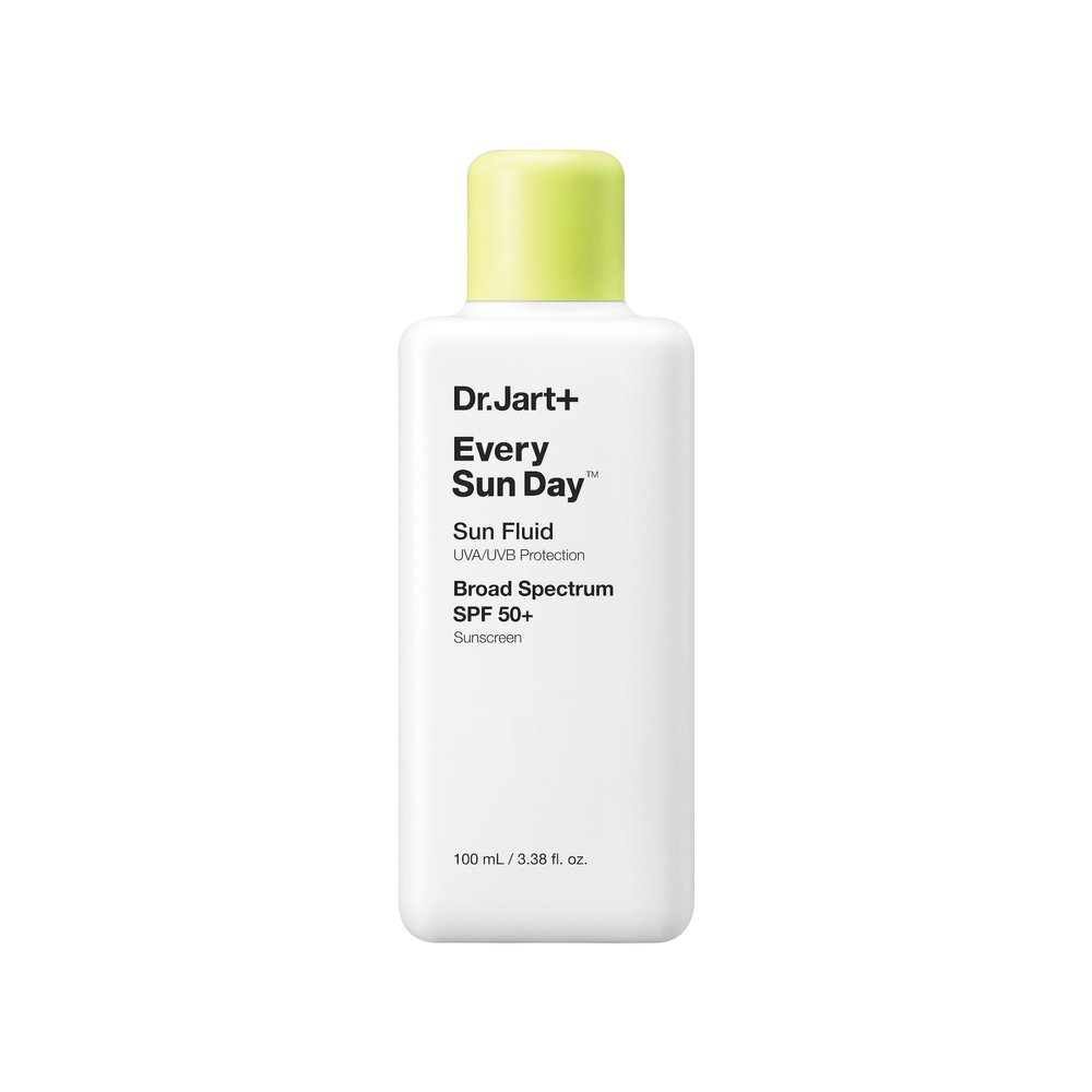 Dr.Jart+ Every Sun Day Sun Fluid Korean Sunscreen SPF 50+ for Face | Korean Skin Care, 3.38 Fl Oz