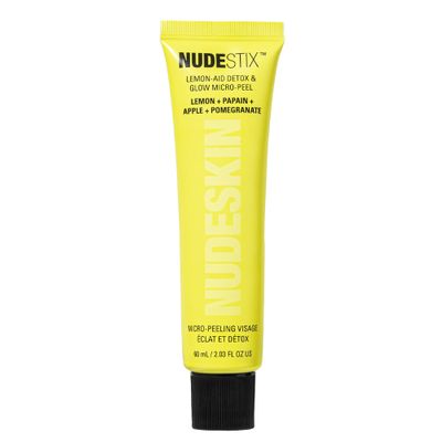 Nudestix Lemon-Aid Detox & Glow Micro-Peel  3-in-1 Enzyme Face Exfoliator with AHAs, Vitamin C & Fruit Extracts for Bright, Smooth Skin | Clean, Vegan, Pore Detoxifying Peel