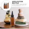 FOMIYES 10Pcs Brown Hair Oil Applicator Bottles with Black, 1.69oz Refillable Pet Plastic Squeeze Bottles for Hair Dye, Shampoo, Conditioner, Essential Oils, and Lotion view 2