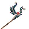 18cm Antique Cloisonne Hairpin Hanfu Headdress Blue Hair Accessories view 1