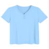 Latuza Women's Viscose Bermuda Shorts Pajama Set M Light Blue view 2