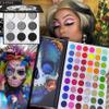La Catrina Makeup Pallet 54 Colors + Black White Grey Smokey Eyeshadow Palette Set, Halloween Makeup Skull Clown SFX Makeup Joker Zombie Vampire Cosplay Skeleton Costume, for Women Christmas Gift view 1