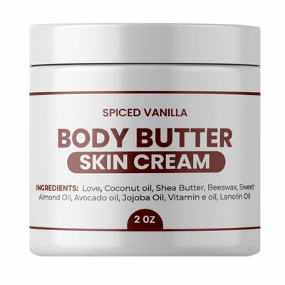 beatmodels Hand-Made Hydrating Body Butter & Face Cream, Nourish, Moisturize and Replenish Skin - Anti-Aging, Hydrating Essential Body Care - Rich Creamy Formula - 2 Ounces