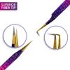 Precision Eyelash Extension Tweezers,Straight And 90-Degree, with Fiber Tip, Volume & Isolation Tweezers, Japanese Stainless Steel, Unique Heart Design (Multi-Color) view 4