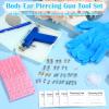 Ear Piercing Gun with Piercing Tools Kit, Professional Ear Nose Piercing Gun Machine with Stainless Steel Piercing Studs, Crystal Earrings Set for At Home Salon Earlobe Cartilage Helix Tragus Piercing view 3