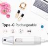Antomoness Electric Eyebrow Trimmer for Women Hair Remover for Eyebrow Nose Face and Body Hair Removal with LED Light and Lithium-Powered Rechargeable Painless view 3