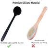 Cinlitek Silicone Body Scrubber With Long Handle for Shower - Exfoliating Back Brush for Men, Women & Kids - Soft Bath Scrubber With Free Hook view 4