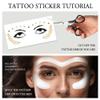 1Sheet Freckles Face Metallic Tattoo Sticker - Eye Gold Glitter Temporary Water Transfer Tattoo Professional Make Up Dancer Halloween Parties view 3