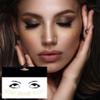 1Sheet Freckles Face Metallic Tattoo Sticker - Eye Gold Glitter Temporary Water Transfer Tattoo Professional Make Up Dancer Costume Halloween Parties for Women and Girls view 1