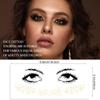 1Sheet Freckles Face Metallic Tattoo Sticker - Eye Gold Glitter Temporary Water Transfer Tattoo Professional Make Up Dancer Costume Halloween Parties for Women and Girls view 2