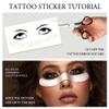1Sheet Freckles Face Metallic Tattoo Sticker - Eye Gold Glitter Temporary Water Transfer Tattoo Professional Make Up Dancer Costume Halloween Parties for Women and Girls view 3