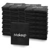 52 Pcs Black Makeup Washcloths - 13x13 Inch Microfiber Makeup Remover Towels - Reusable Soft Absorbent Face Cloth - Facial Cleansing Remover Washcloths for Women Skin Cleaning view 1