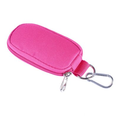 GALPADA Portable Carrying Case Elegant Handle for Travel and Home Holds Bottles Sturdy Design Beautiful Interior Rose Red