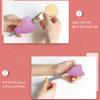 3pcs Makeup Brush Cover Protector, Silicone Brush Organizer Case for Makeup Storage and Makeup Bag, Reusable Brush Holders for Travel () view 2