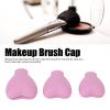 3pcs Makeup Brush Cover Protector, Silicone Brush Organizer Case for Makeup Storage and Makeup Bag, Reusable Brush Holders for Travel () view 4