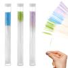 180 PCS Ear Hole Ear Care Kit Disposable Earrings Hole Cleaner Ear Piercing Care Cleaning Tool Ear Hole Cleaning Line Ear Piercing Cleaning Floss for Girls Women Men (Green, Purple, Blue) view 1