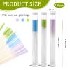 180 PCS Ear Hole Ear Care Kit Disposable Earrings Hole Cleaner Ear Piercing Care Cleaning Tool Ear Hole Cleaning Line Ear Piercing Cleaning Floss for Girls Women Men (Green, Purple, Blue) view 2