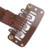 4PCS Face Lifting Band with Hairclip, Reusable Hairpin Lifting Bands Invisible Facelift Patch Straps, Adjustable Elastic Band (Brown) view 4