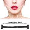 4PCS Face Lifting Band with Hairclip, Reusable Hairpin Lifting Bands Invisible Facelift Patch Straps, Adjustable Elastic Instant Face Band (Black) view 2