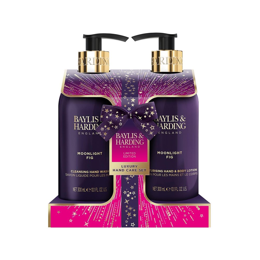 Baylis & Harding Gift Set for Women - Hand & Skincare Pack - Moonlight Fig & Pomegranate Indulgent