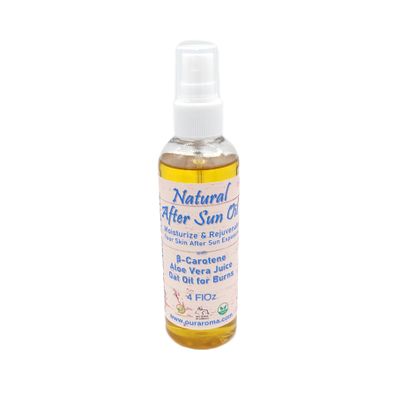 Our Aroma Anti-Aging Natural Moisturizing After Sun Oil with Aloe Vera Juice & Oat Oil - 4FlOz