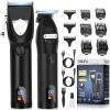 YiLFo Hair Clippers for Men - Professional Barber Clippers, LED Display Trimmer, T Liners Edgers, Shaving Kit view 1