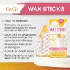 GiGi Wax Sticks for Hair Removal  Hard Wax Kit for Eyebrows, Upper Lip & Chin  No Strip Waxing Sticks, Easy to Use, Heats with Blow Dryer view 3