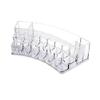 1 Vanity Organizer Clear Jewelry Makeup Cosmetic 19 Compartment Holder Storage Acrylic Container Lipstick Brush Stand Case Skincare Stationary Desk Dresser Display Beauty Products Divided Sections view 3