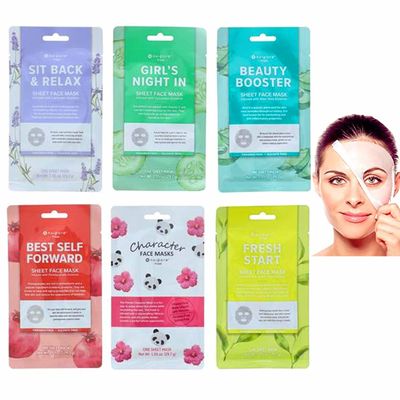 12 Pc Set Assorted Essences Facial Masks Sheet Fresh Cleansing Nu-Pore Skin Care 12 Pc Set Sheet Fresh Facial Masks Cleansing Nu-Pore Skin Care Assorted Essences Variety Kit Moisturizing Beauty Clear