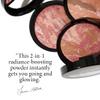 LAURA GELLER NEW YORK Baked Blush-n-Bronze Marbleized 2-in-1 Sculpting Bronzer Blush - Berry Bronze - Contour Face with a Radiant Flush view 4