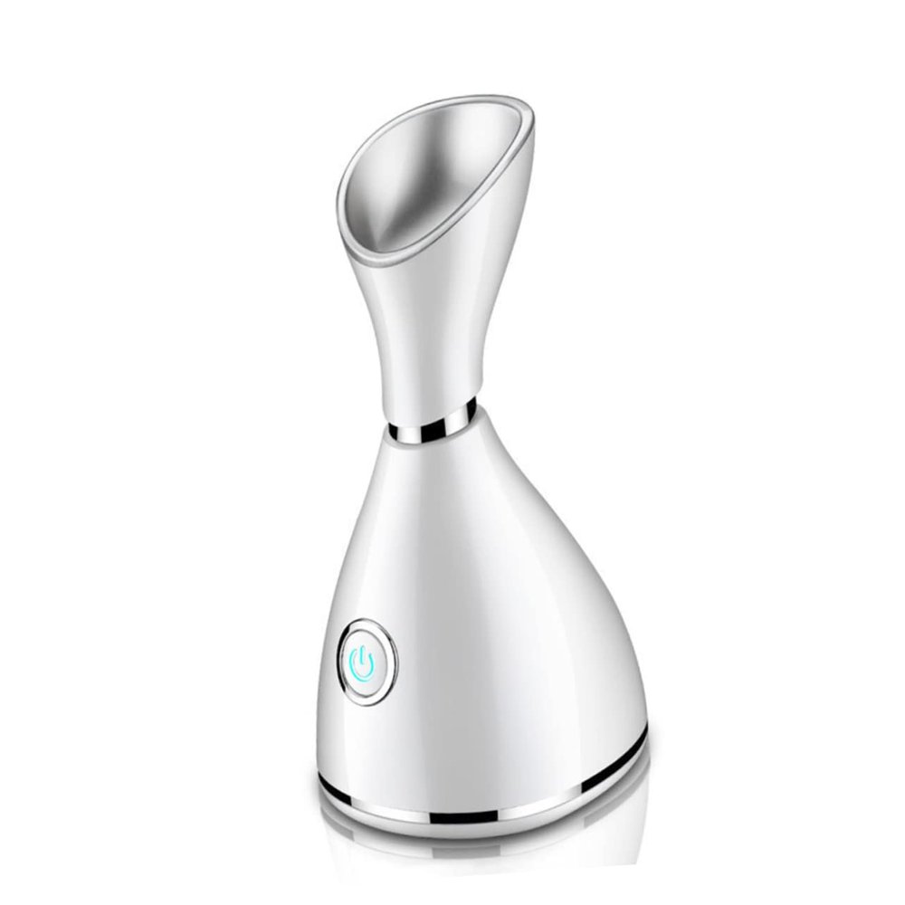 FRCOLOR Beauty Steaming Face Instrument Nano Cleansing Hot Spray Hydrating Facial Sprayer for Deep Moisturizing and Enhanced Skin Absorption White for Home Use