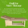 Discount Spa Equipment - Elite Wooden Spa Bed, Adjustable Massage Bed, Multipurpose Massage Table with 2-Drawer Storage, 76 in x 31 in x 25 in view 3