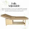 Discount Spa Equipment - Elite Wooden Spa Bed, Adjustable Massage Bed, Multipurpose Massage Table with 2-Drawer Storage, 76 in x 31 in x 25 in view 4