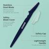 Tinkle Dorco Beauty & Grooming Bundle - Tinkle Dermaplaning Tool & Line-Up Razor, Complete Facial Hair Management Kit (15 Blades) view 4
