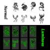 16 Sheets Luminous Dragon Phoenix Temporary Tattoos Glow in The Dark Dragon Birthday Party Decorations Supplies Favors for Kids Adults, Goodie Bag Fillers view 4