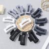 12 Pcs Medium Hair Clips for Women, 3.5 Inch Square Claw Clips, Colorful Hair Claw Clips for Thick and Thin Hair, Bulk Hair Accessories for Women and Girls- Grey view 3