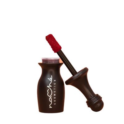 NaCh Cosmetics - Ruby Liquid Matte Lipstick - perfect red, long-lasting, full coverage, highly pigmented