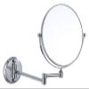 AMHIL Cosmetic Vanity Mirror All-Copper 8-inch Silver Makeup Mirror 3 Times Magnification Bathroom Mirror Wall-Mounted Folding view 1