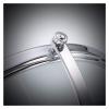 AMHIL Cosmetic Vanity Mirror All-Copper 8-inch Silver Makeup Mirror 3 Times Magnification Bathroom Mirror Wall-Mounted Folding view 4