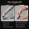 FERYES 360 Rotating Nail Clippers for Seniors, Long Handle Fingernail Clippers for Men and Women, Ergonomic EZ Grip Toenail Clippers for Thick Nails view 3