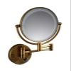 AMHIL Cosmetic Vanity Mirror LED 8 Inch Makeup Mirror Bronze Double Sided 3 Times Magnification Bathroom Telescopic Mirror view 1