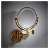 AMHIL Cosmetic Vanity Mirror LED 8 Inch Makeup Mirror Bronze Double Sided 3 Times Magnification Bathroom Telescopic Mirror view 3