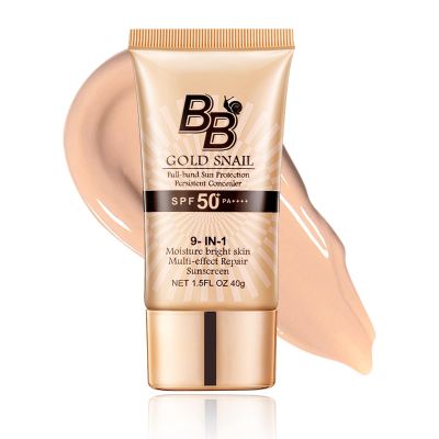 BB Cream Tinted Moisturizer With SPF 50, Hydrating Formula Face Sunscreen For All Skin Types, Oil-Free, Light (01)