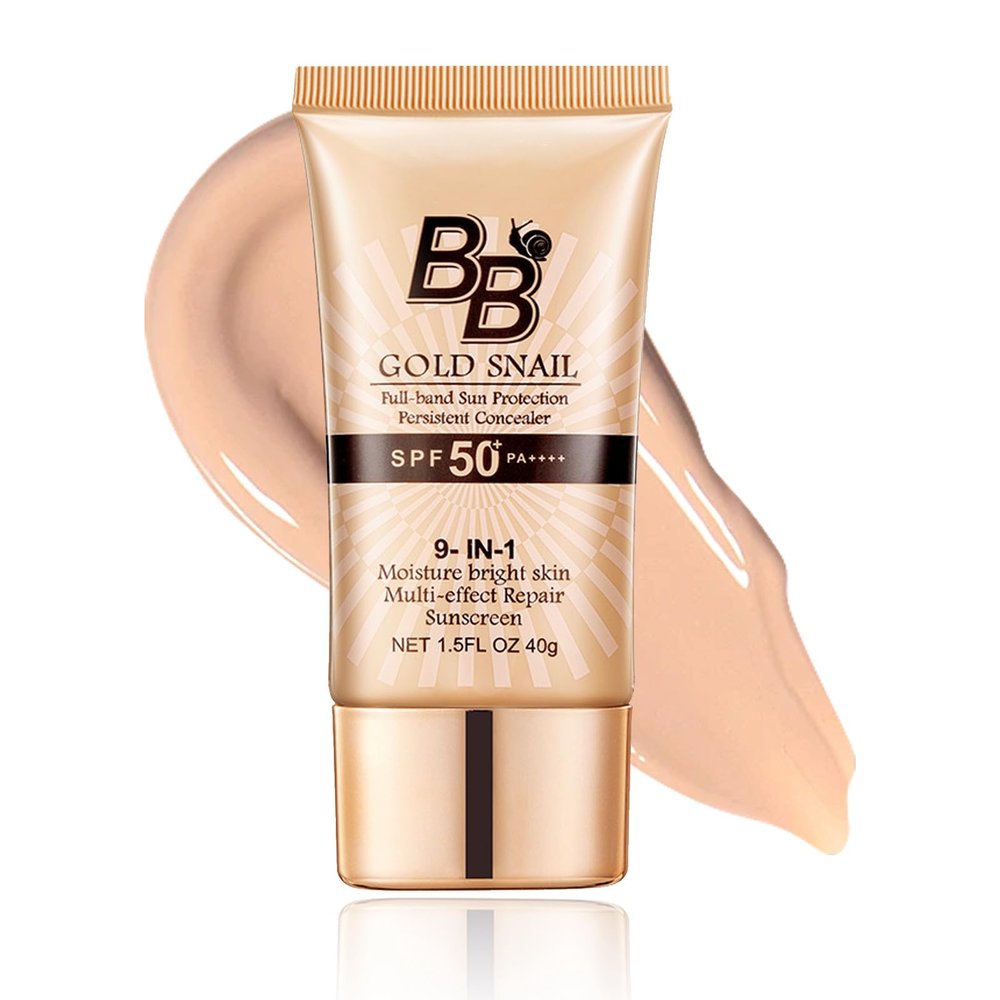 BB Cream Tinted Moisturizer With SPF 50, Hydrating Formula Face Sunscreen For All Skin Types, Oil-Free, Light (01)