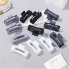 12 Pcs Large Hair Clips for Women, 4.2 Inch Square Claw Clips, Colorful Hair Claw Clips for Thick and Thin Hair, Bulk Hair Accessories for Women and Girls - Grey view 3